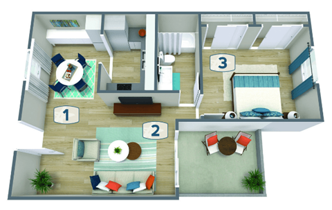 a floor plan of a house with numbers on it